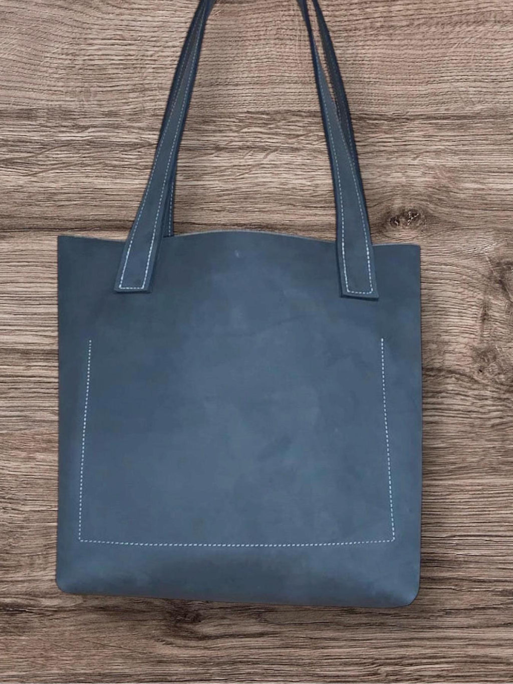 handmade genuine leather tote bag minimalist leather tote purse for women everyday leather shoulder tote bag, full grain leather tote bag