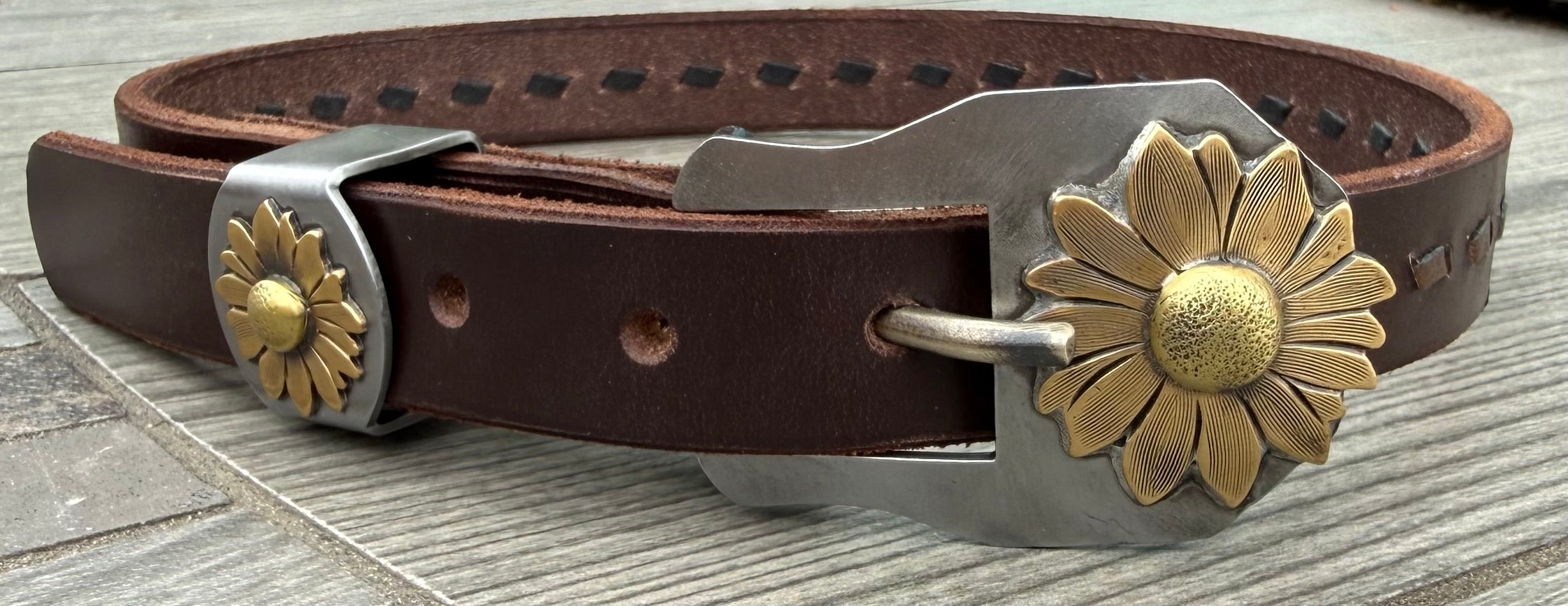 Sunflower dog collar