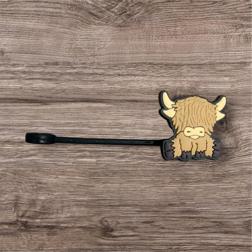 Highland Cow Straw Topper | Customized Straw Topper Option Stanley Straw Topper | Stanley Accessory | Gift for Cow Lover | highland Cow Gift