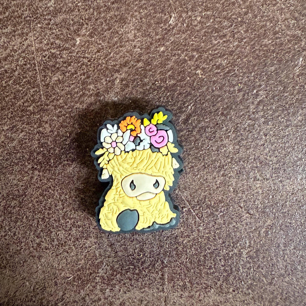 Highland Cow Shoe Charm | Clog Accessory