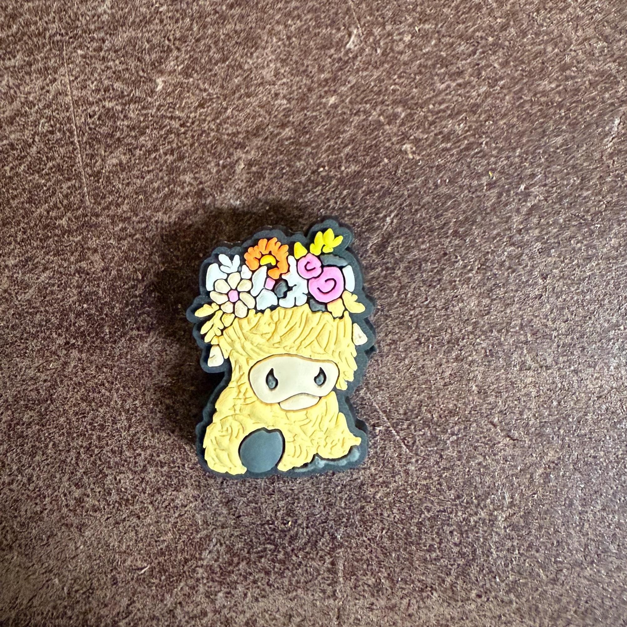 Highland Cow Shoe Charm | Clog Accessory
