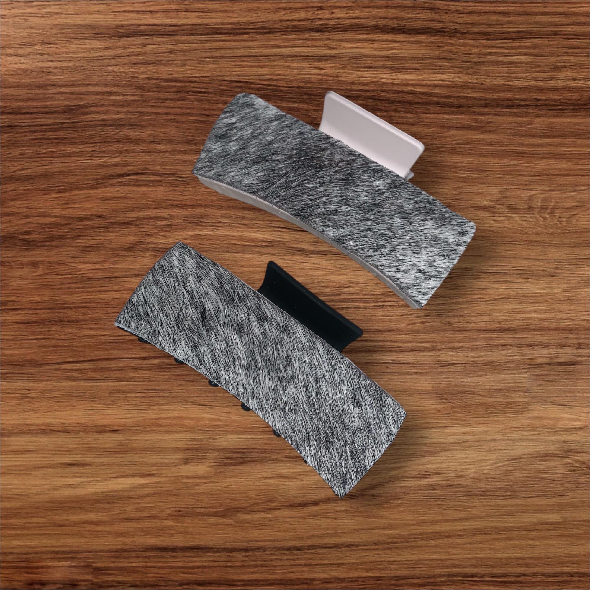 Cowhide claw hair clip western clip