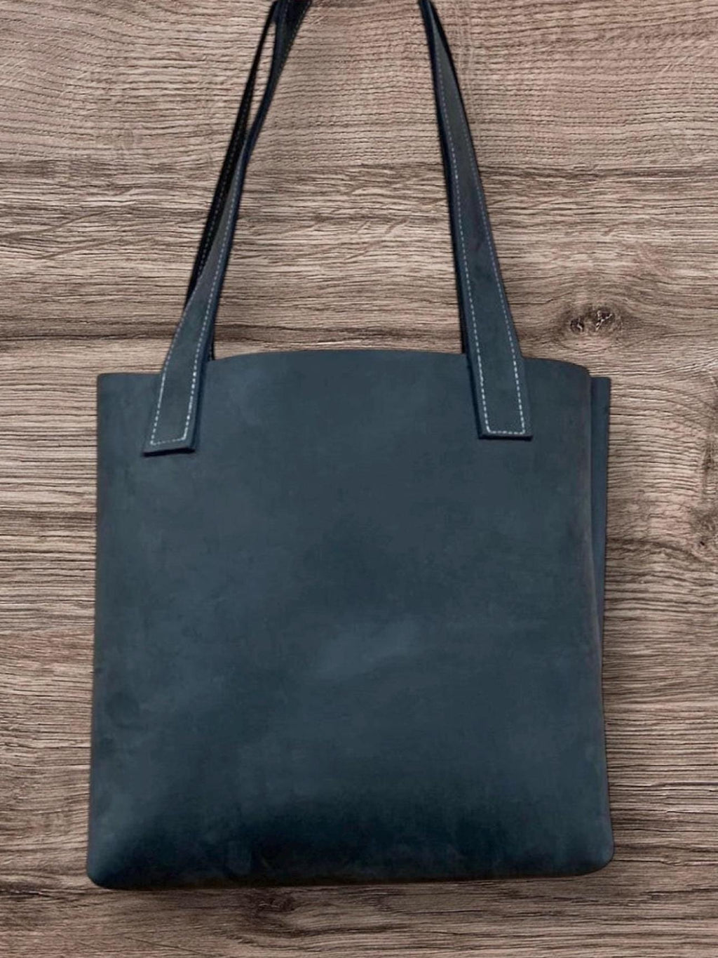 handmade genuine leather tote bag minimalist leather tote purse for women everyday leather shoulder tote bag, full grain leather tote bag