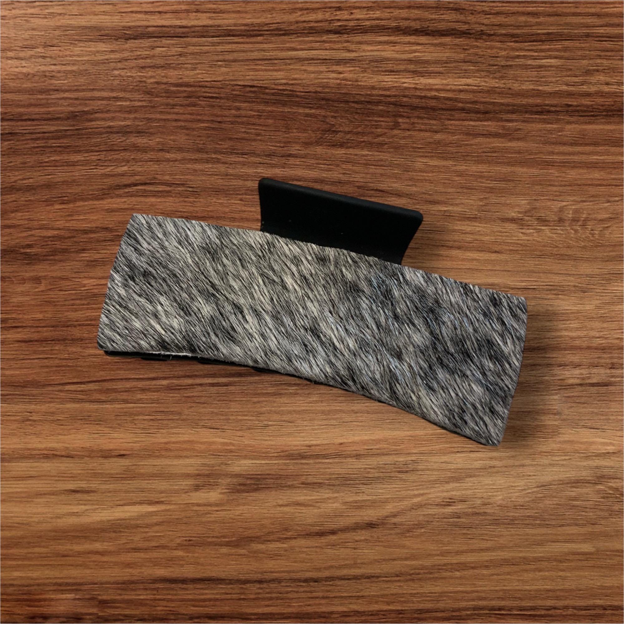 Cowhide claw hair clip western clip