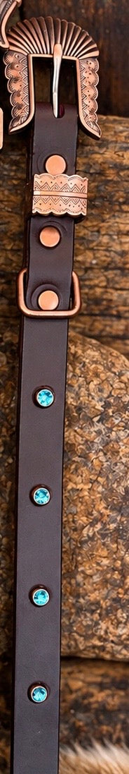 Turquoise crystal collar