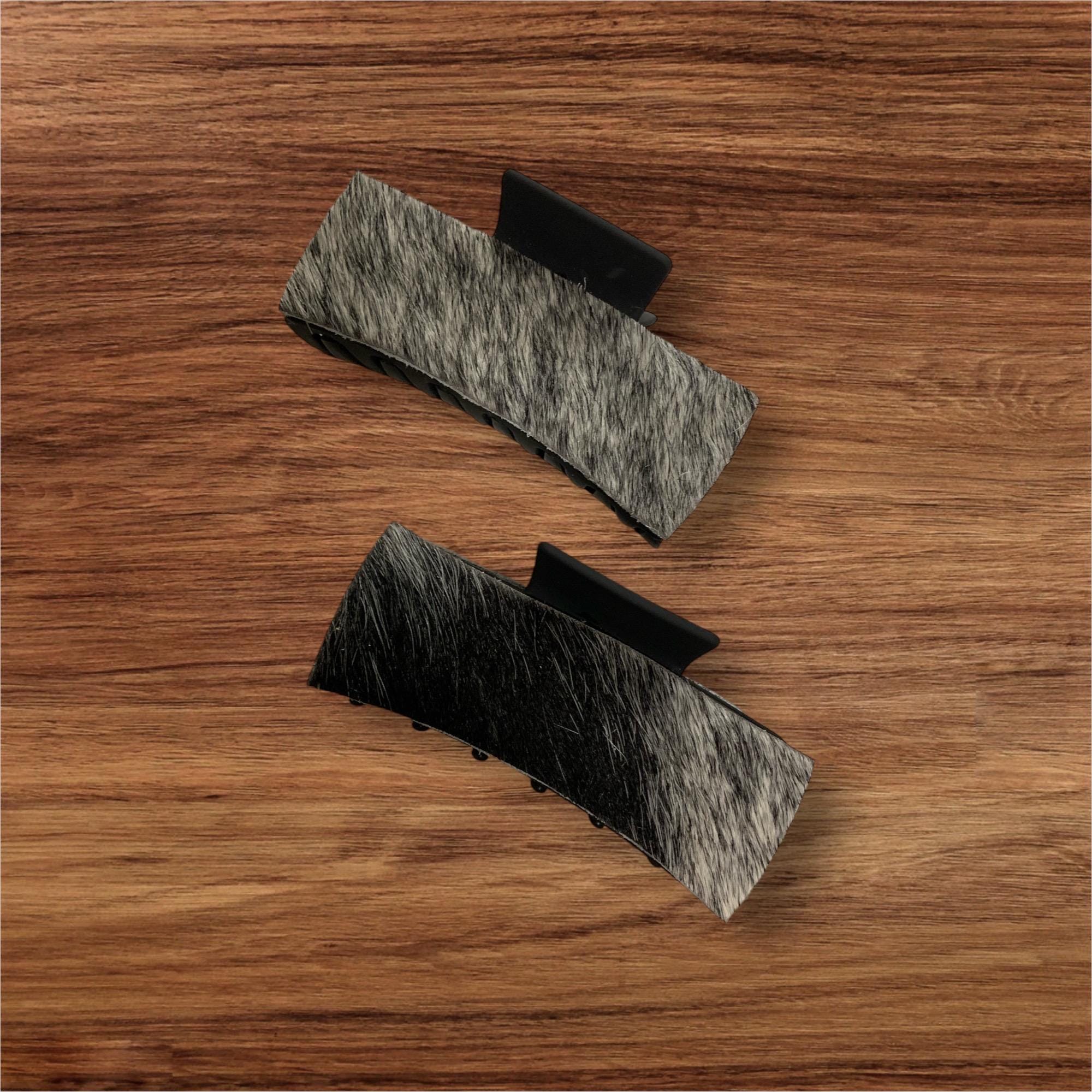 Cowhide claw hair clip western clip