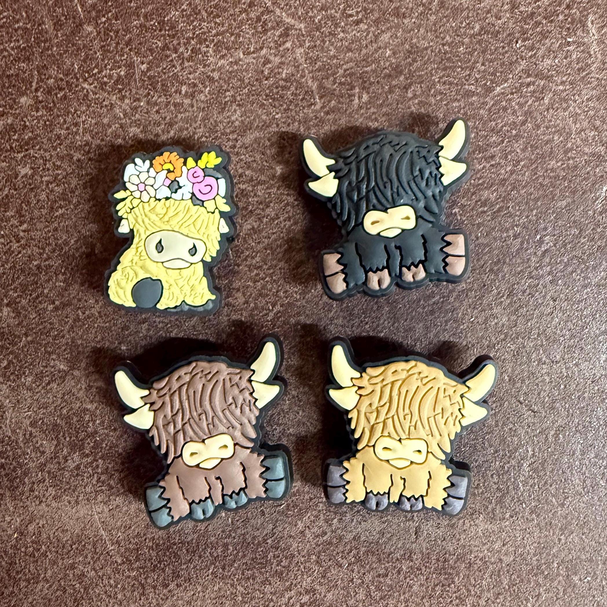 Highland Cow Shoe Charm | Clog Accessory