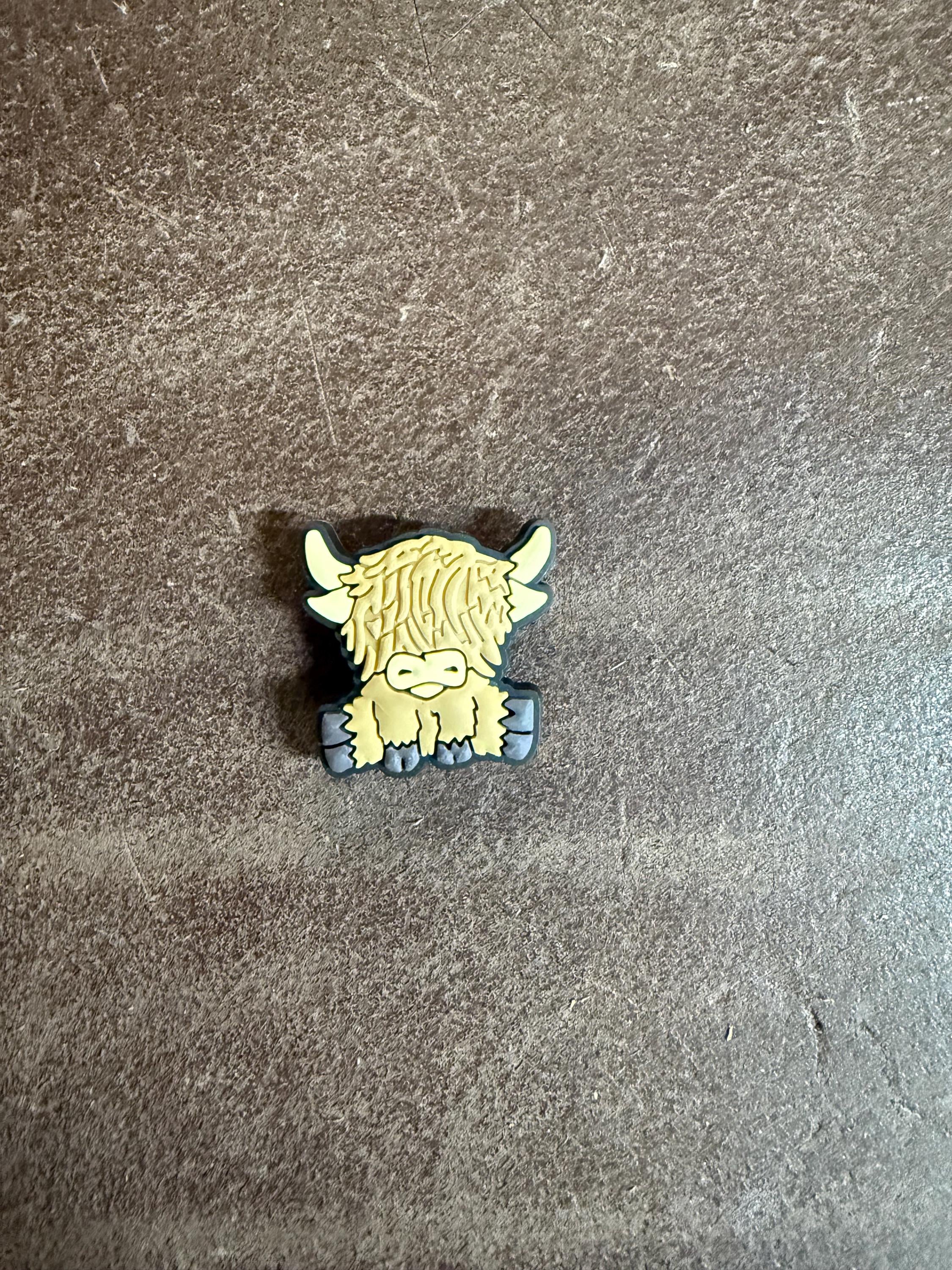 Highland Cow Shoe Charm | Clog Accessory